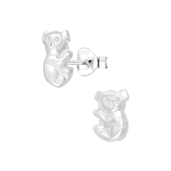 Wholesale Sterling Silver Koala Bear Ear Studs - JD2930