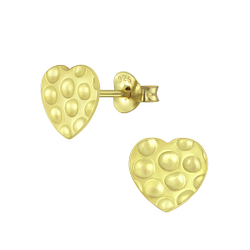 Wholesale Sterling Silver Heart Ear Studs - JD5212