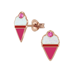Wholesale Sterling Silver Ice Cream Ear Studs - JD5994