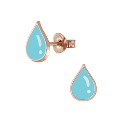 Wholesale Sterling Silver Tear Drop Ear Studs - JD5840