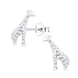 Wholesale Sterling Silver Giraffe Ear Studs - JD4248