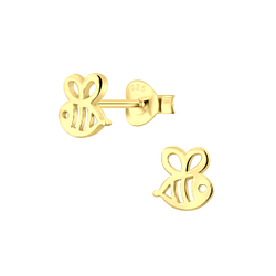 Wholesale Sterling Silver Bee Ear Studs - JD5142