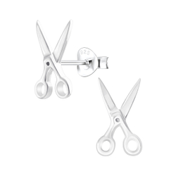 Wholesale Sterling Silver Scissors Ear Studs - JD4368