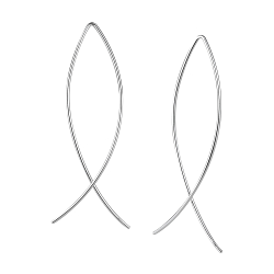 Wholesale Sterling Silver Wire Earrings - JD5333