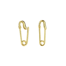Wholesale Sterling Silver Safety Pin Ear Hoops - JD4050