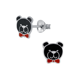 Wholesale Sterling Silver Bear Ear Studs - JD3836