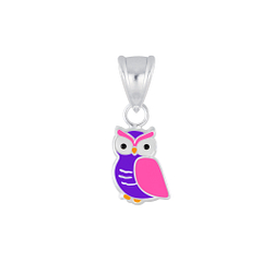 Wholesale Sterling Silver Owl Pendant - JD3832