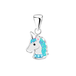 Wholesale Sterling Silver Unicorn Pendant - JD5235