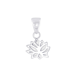 Wholesale Sterling Silver Lotus Flower Pendant - JD5091