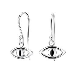 Wholesale Sterling Silver Evil Eye Earrings - JD11647