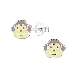 Wholesale Sterling Silver Monkey Ear Studs - JD11655