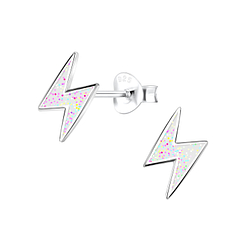 Wholesale Sterling Silver Thunder Bolt Ear Studs - JD10828