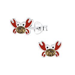 Wholesale Sterling Silver Crab Ear Studs - JD11296