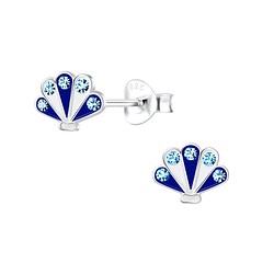 Wholesale Sterling Silver Shellfish Ear Studs - JD11284