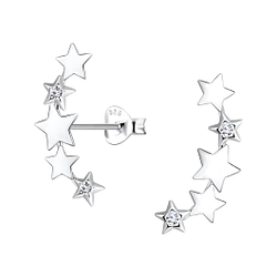 Wholesale Sterling Silver Star Ear Studs - JD11032