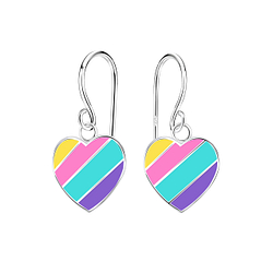 Wholesale Sterling Silver Heart Earrings - JD12456