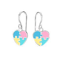 Wholesale Sterling Silver Heart Earrings - JD12459