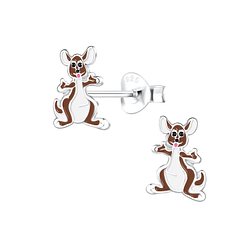 Wholesale Sterling Silver Kangaroo Ear Studs - JD12781