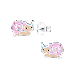 Wholesale Sterling Silver Snail Ear Studs - JD12446