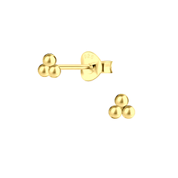 Wholesale Sterling Silver Ball Ear Studs - JD12809