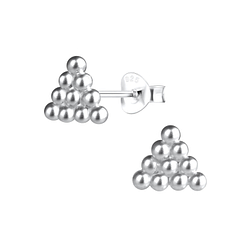 Wholesale Sterling Silver Ball Ear Studs - JD12821