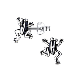 Wholesale Sterling Silver Frog Ear Studs - JD12916