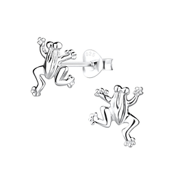 Wholesale Sterling Silver Frog Ear Studs - JD12915