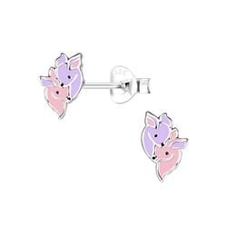 Wholesale Sterling Silver Deer Ear Studs - JD13418