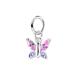 Wholesale Sterling Silver Butterfly Pendant - JD13959