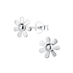 Wholesale Sterling Silver Flower Ear Studs - JD15059