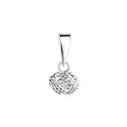 Wholesale 5mm Knot Sterling Silver Pendant - JD15039