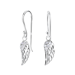 Wholesale Sterling Silver Wing Earrings - JD15511