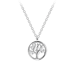 Wholesale Sterling Silver Tree Of Life Necklace - JD15712