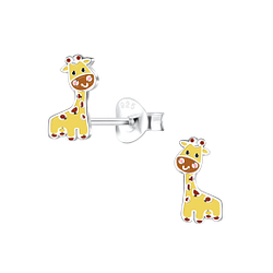 Wholesale Sterling Silver Giraffe Ear Studs - JD16392