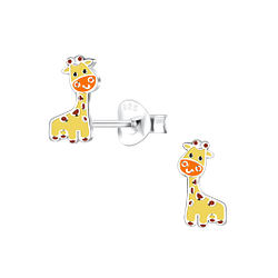 Wholesale Sterling Silver Giraffe Ear Studs - JD16263