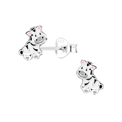 Wholesale Sterling Silver Zebra Ear Studs - JD16261