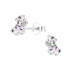 Wholesale Sterling Silver Zebra Ear Studs - JD16391