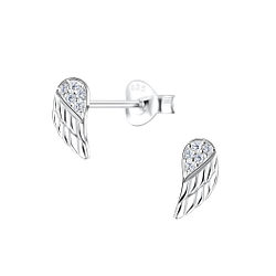 Wholesale Sterling Silver Wing Ear Studs - JD16367