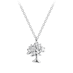 Wholesale Sterling Silver Tree Of Life Necklace - JD16111