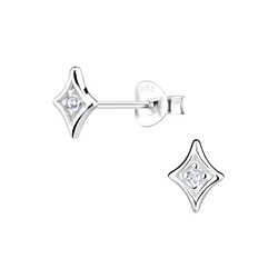 Wholesale Sterling Silver Geometric Ear Studs - JD16422