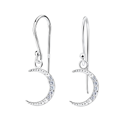 Wholesale Sterling Silver Moon Earrings - JD16484