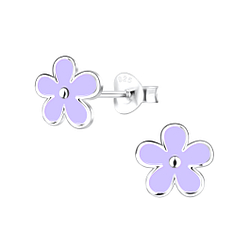 Wholesale Sterling Silver Flower Ear Studs - JD16541