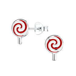 Wholesale Sterling Silver Lollipop Ear Studs - JD16547