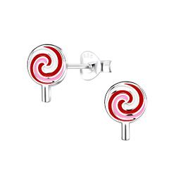 Wholesale Sterling Silver Lollipop Ear Studs - JD16549