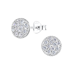 Wholesale Sterling Silver Round Ear Studs - JD16358