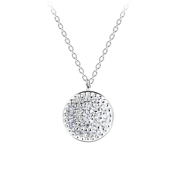 Wholesale Sterling Silver Round Necklace - JD16983
