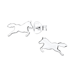 Wholesale Sterling Silver Horse Ear Studs - JD16873