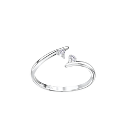 Wholesale Sterling Silver Opened Toe Ring - JD8273