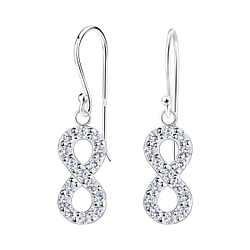 Wholesale Sterling Silver Infinity Earrings - JD17123