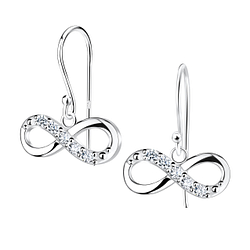 Wholesale Sterling Silver Infinity Earrings - JD17028
